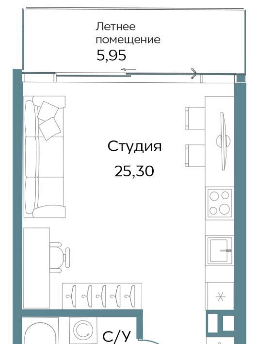 квартира г Саки ул Морская TEMPO фото 1
