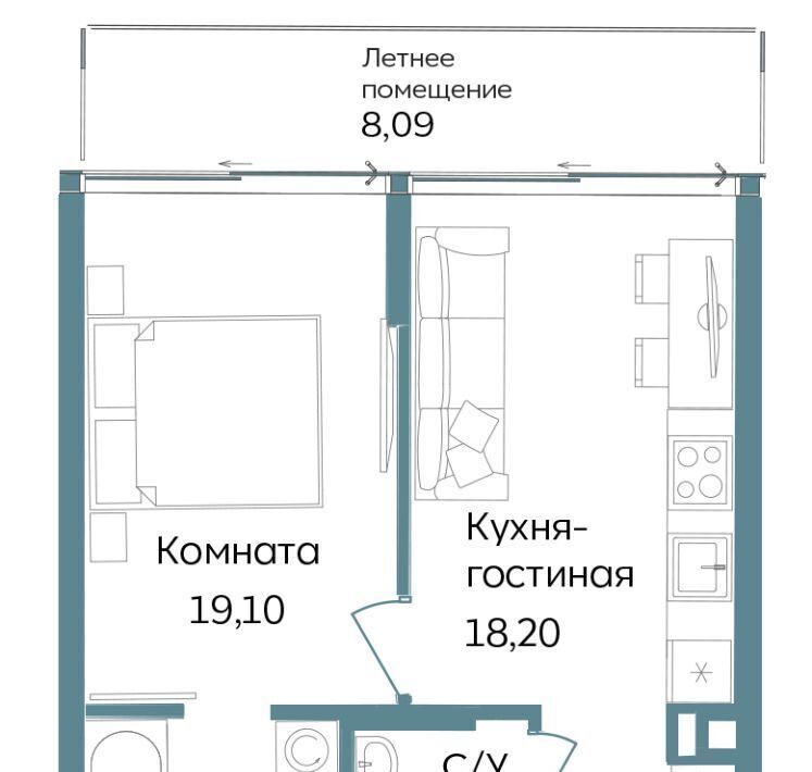 квартира г Саки ул Морская TEMPO фото 1