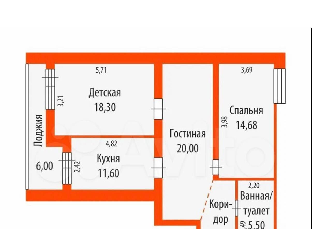 квартира г Пенза р-н Ленинский ул Калинина 22а фото 13