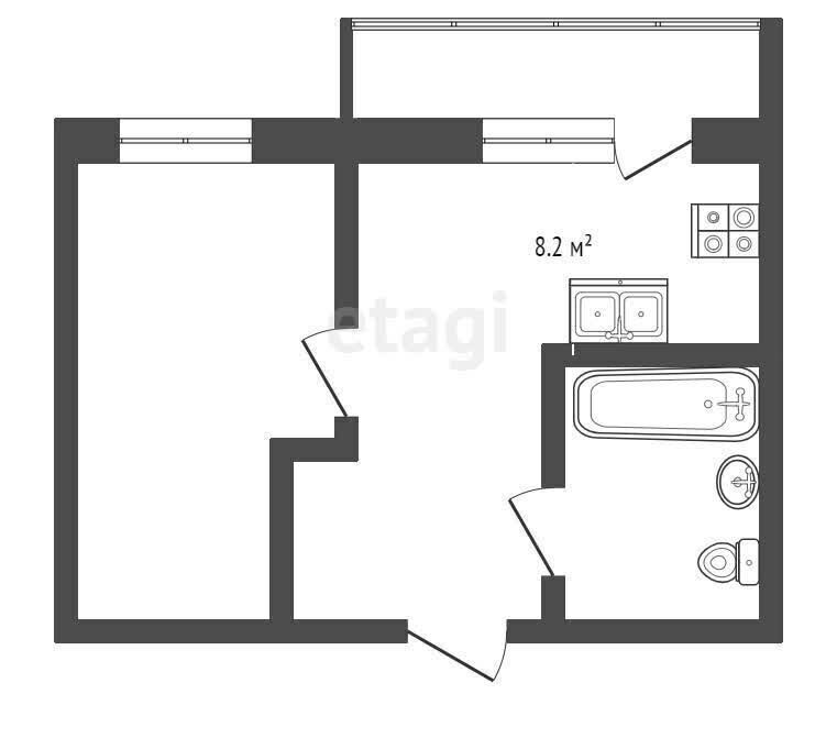квартира г Муром ш Радиозаводское 33 фото 1