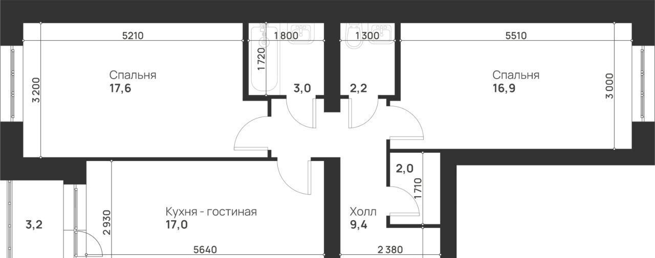 квартира г Тула р-н Привокзальный ул Героев России 2 фото 2
