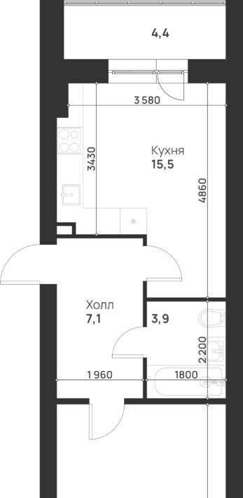 квартира г Тула р-н Привокзальный ул Героев России 2 фото 2