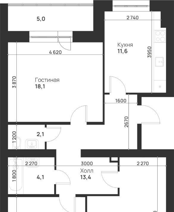 квартира г Тула р-н Привокзальный ул Героев России 2 фото 2