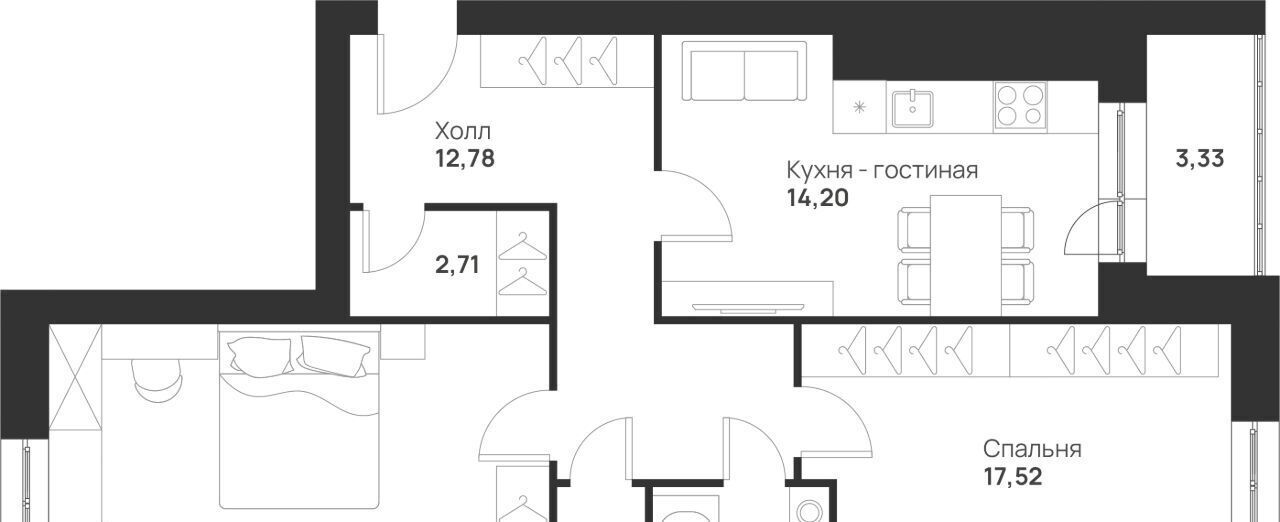 квартира г Тула р-н Привокзальный микрорайон Новая Тула фото 3