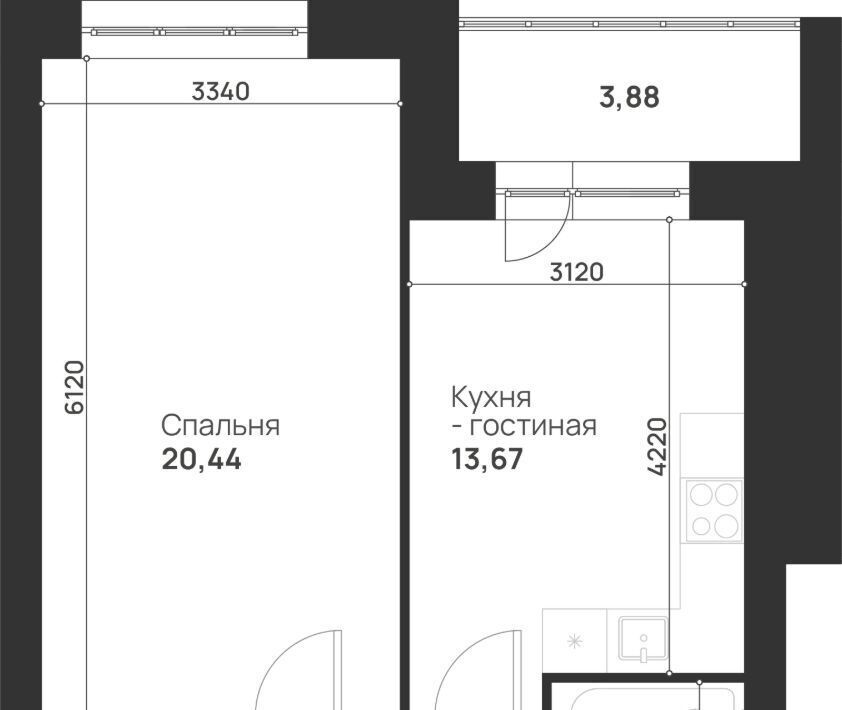 квартира г Тула р-н Привокзальный ул Героев России 8 ЖК «Новая Тула» фото 2