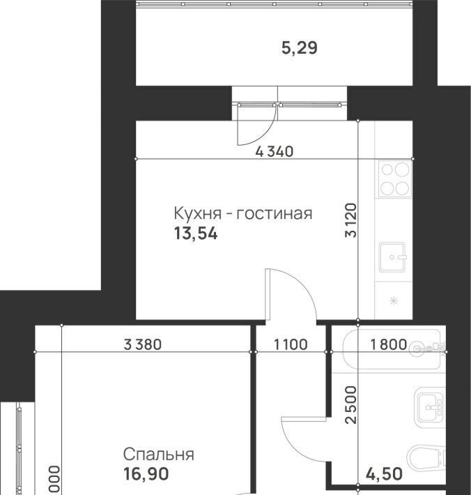 квартира г Тула р-н Привокзальный ул Героев России 8 ЖК «Новая Тула» фото 2