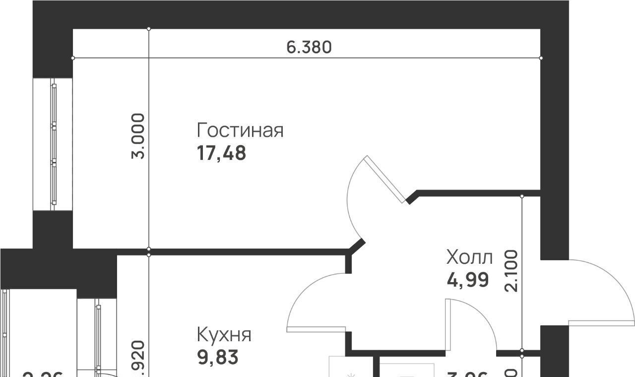 квартира г Тула р-н Привокзальный микрорайон Новая Тула фото 2