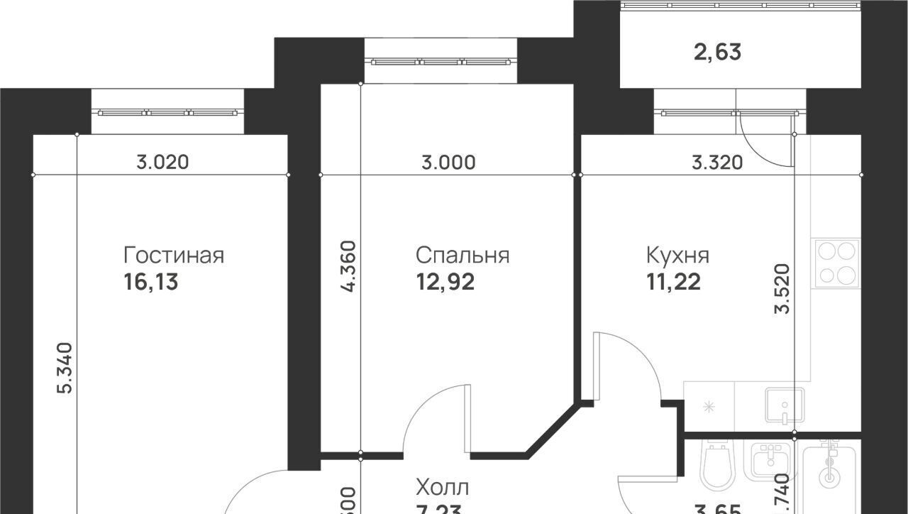 квартира г Тула р-н Привокзальный микрорайон Новая Тула фото 2