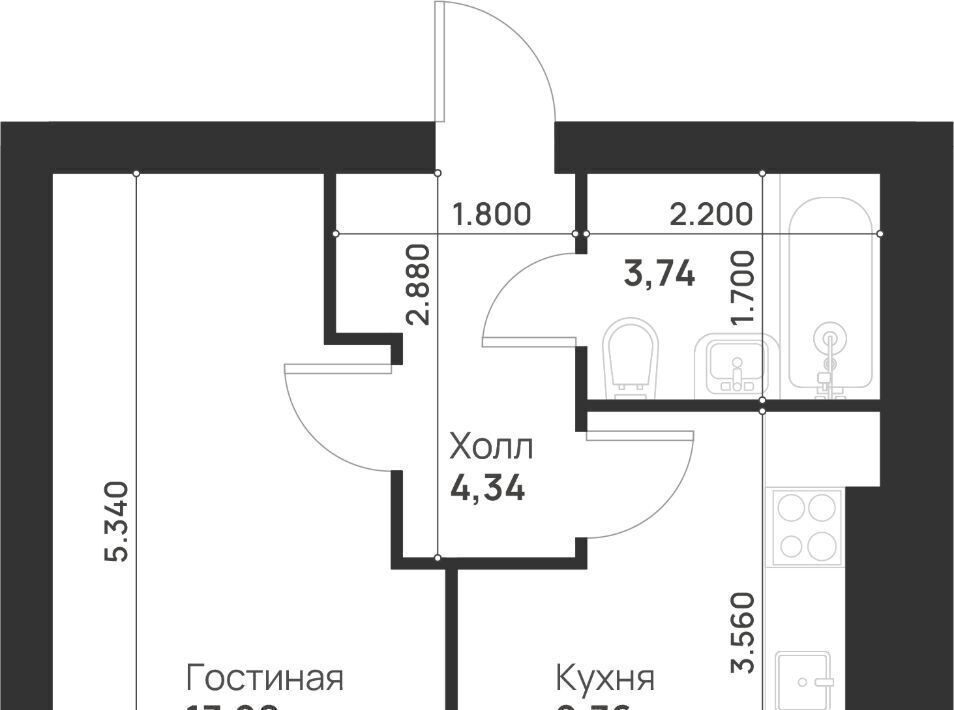 квартира г Тула р-н Привокзальный микрорайон Новая Тула фото 2