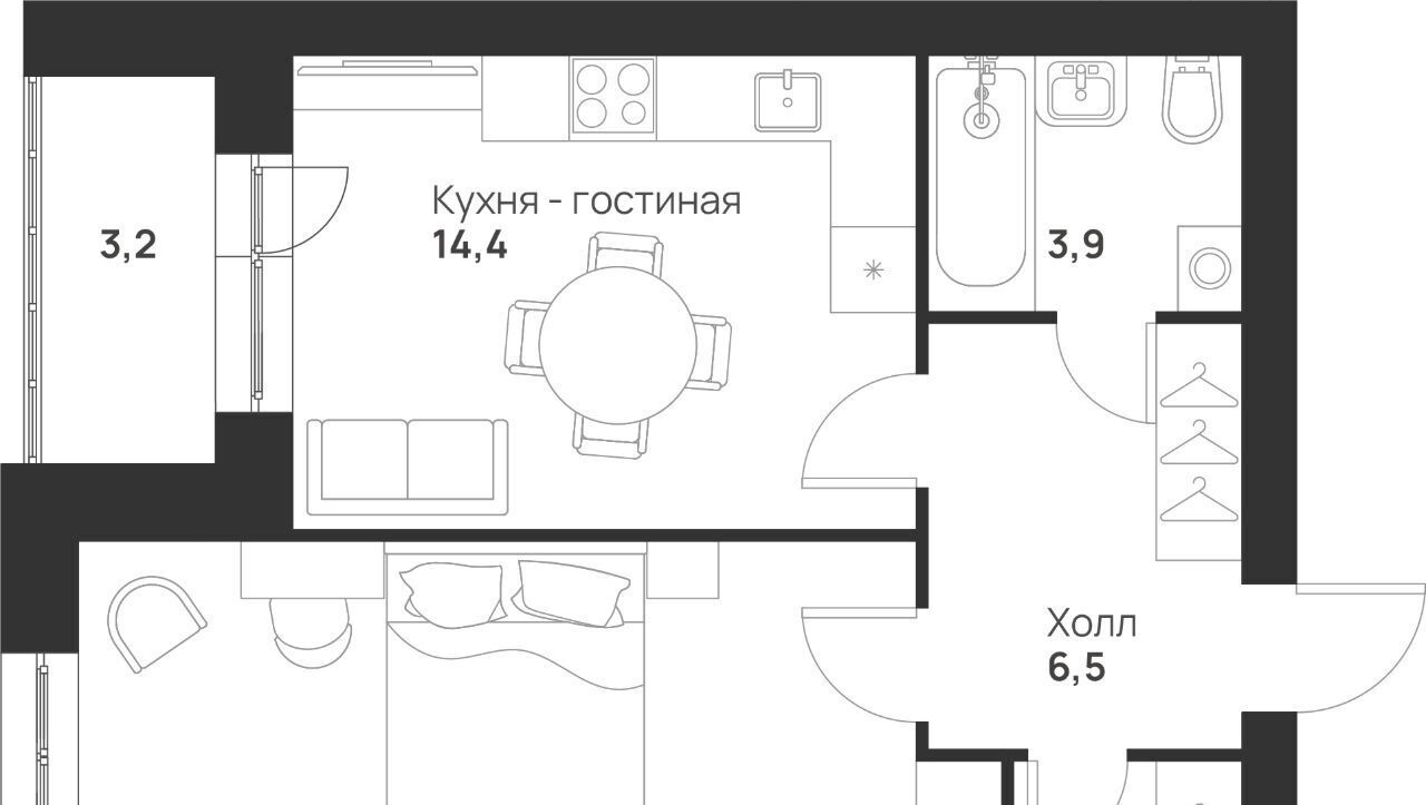 квартира г Тула р-н Привокзальный ул Героев России 2 фото 3