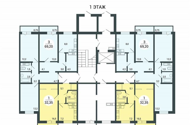 мкр 16-й квартал «Атмосфера» р-н Заозерный, кв-л 4, стр. 62. 1 фото
