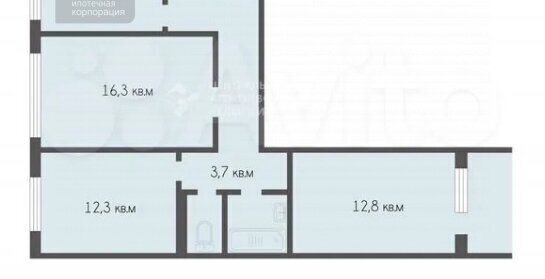 квартира г Рязань р-н Октябрьский ул Новоселов 42 фото 25
