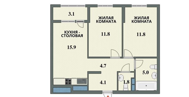 р-н Октябрьский дом 1/5 ЖК «Звезда Столицы» 103 фото