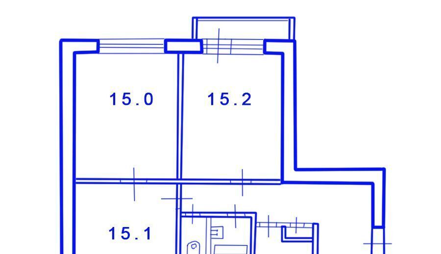квартира г Санкт-Петербург пр-кт Дунайский 48к/1 Дунайская фото 15