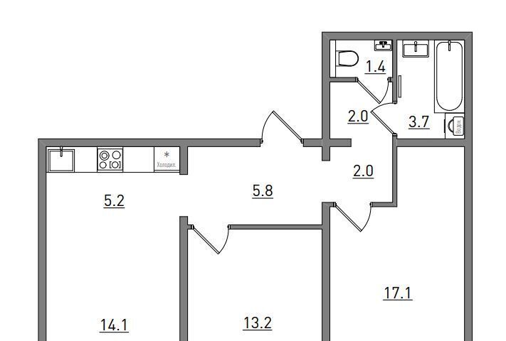 квартира г Киров р-н Ленинский ул Чистопрудненская 13а фото 2