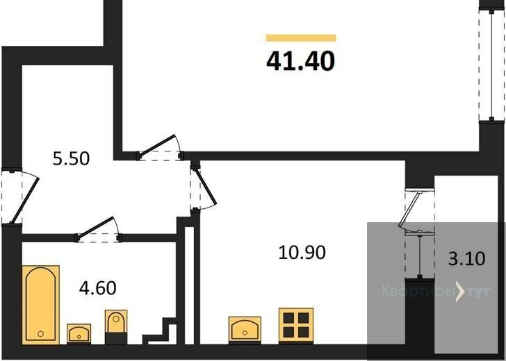 квартира г Воронеж р-н Коминтерновский пр-кт Московский 179/14 ЖК «Задонье» фото 1