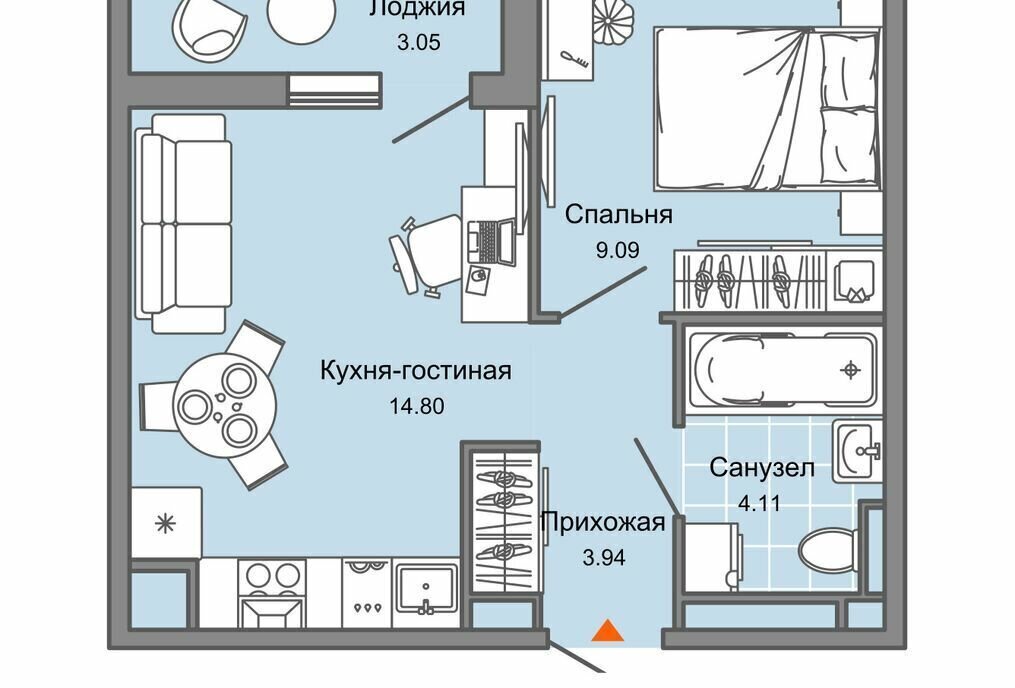 квартира г Ульяновск р-н Заволжский Новый Город ЖК «Светлые кварталы» Город фото 1