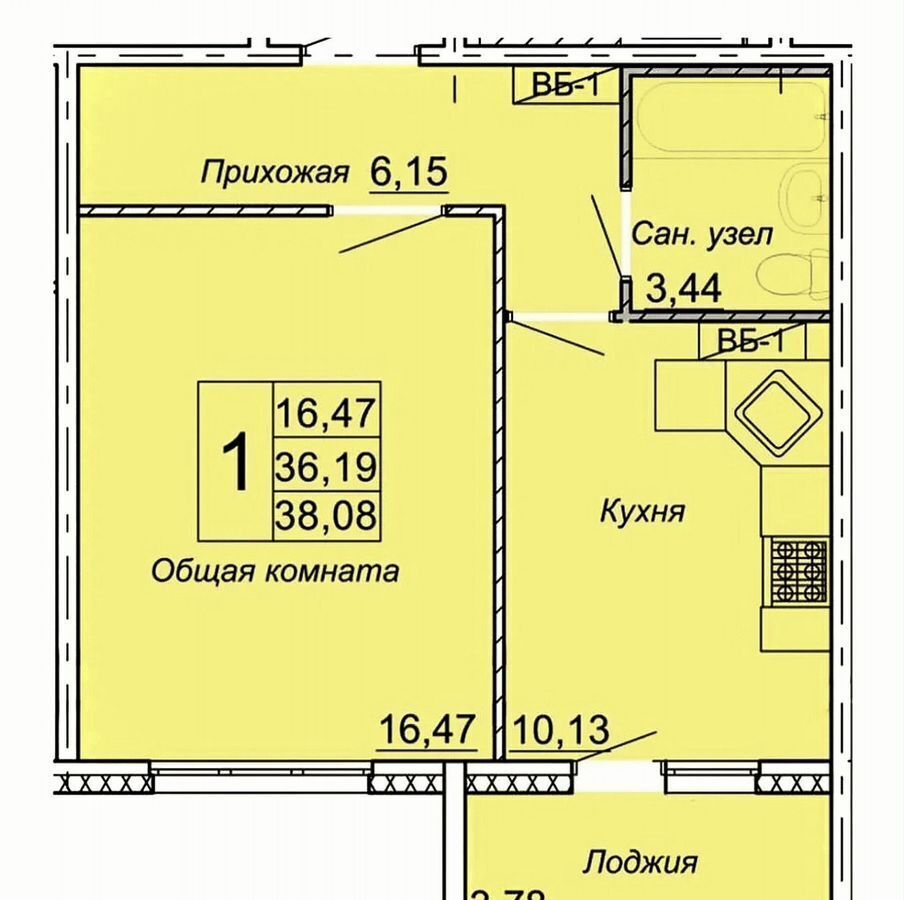 квартира г Ульяновск р-н Засвияжский ул Юго-Западная 13 фото 2