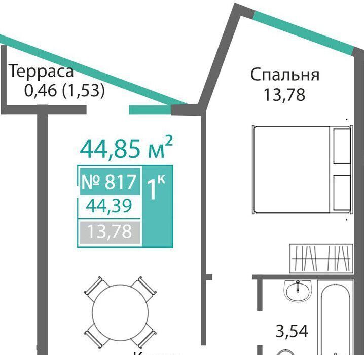 квартира г Симферополь р-н Киевский Крымская Роза фото 1