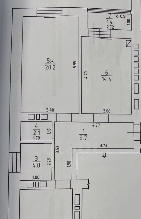 квартира г Калининград р-н Ленинградский ул Старшины Дадаева 70 фото 2