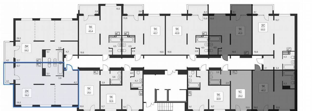 квартира г Новосибирск р-н Калининский ул Игарская 3 секц. 3. 1 фото 8