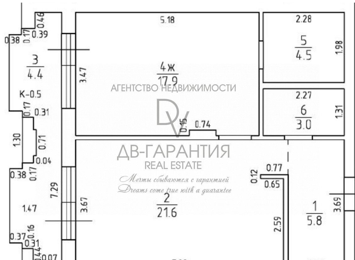 квартира г Калининград р-н Ленинградский ул Молодой гвардии 34к/5 фото 33