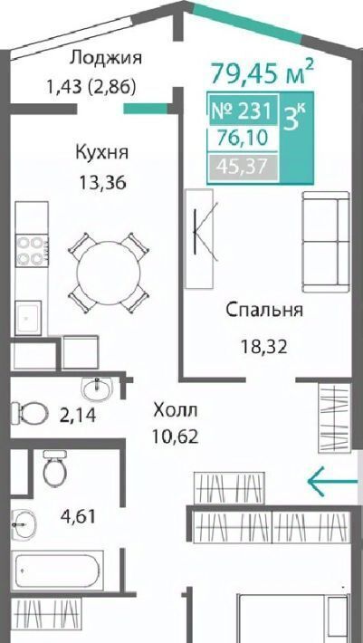квартира г Симферополь р-н Киевский Крымская Роза фото 1