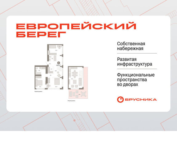 квартира р-н Октябрьский Речной вокзал микрорайон «Евроберег» микрорайон Европейский Берег фото