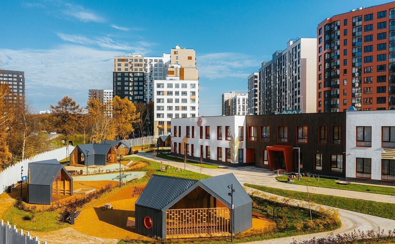 квартира г Москва п Сосенское жилой район «Скандинавия» метро Коммунарка ул Поляны 18/2 Потапово, з/у 50Д, Московская область фото 30