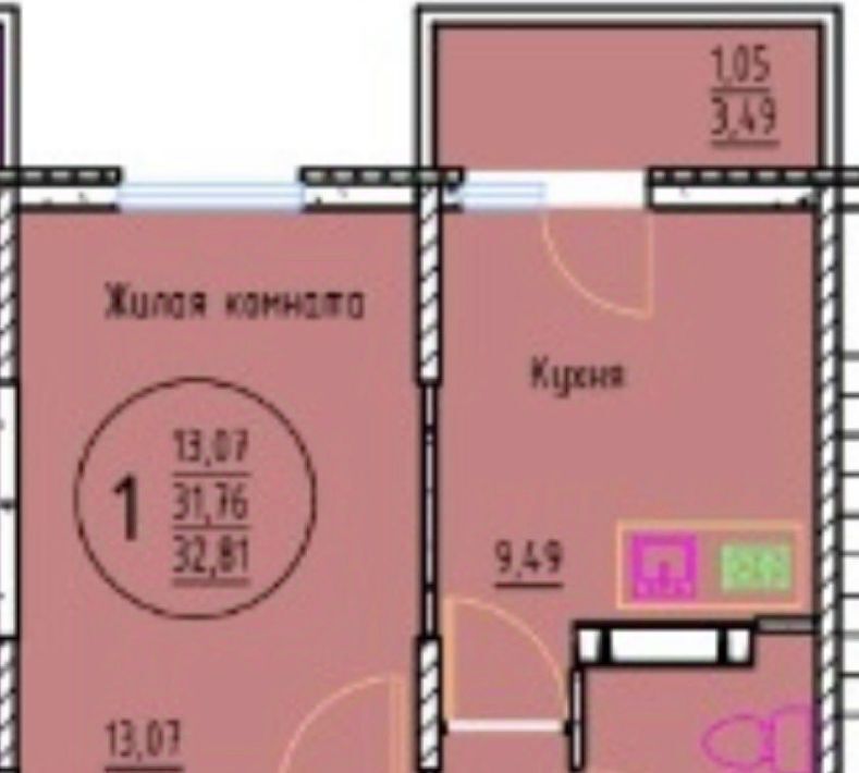 квартира г Ростов-на-Дону р-н Советский пр-кт Маршала Жукова 18 фото 2