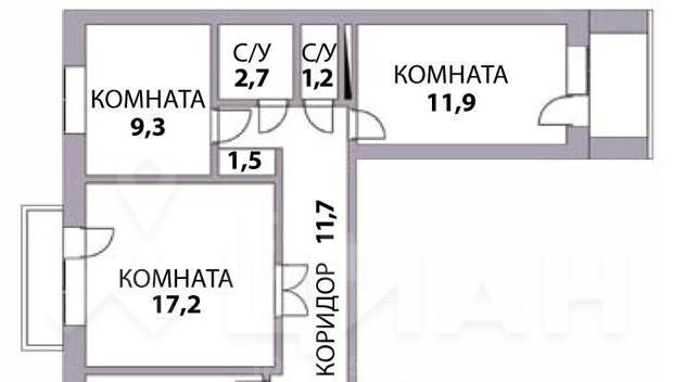 квартира р-н Зеленодольский г Зеленодольск ул Бакы Урманче 14 фото 2