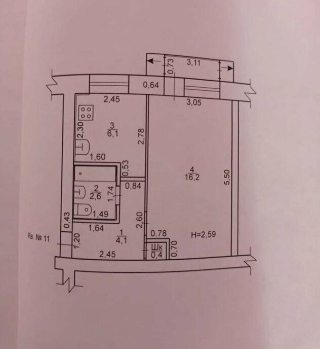 квартира г Бузулук мкр 2-й 32 фото 2