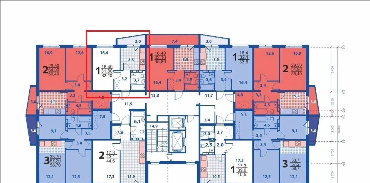 квартира г Кемерово р-н Центральный пр-кт Московский 2а ЖК «Московский проспект» фото 15