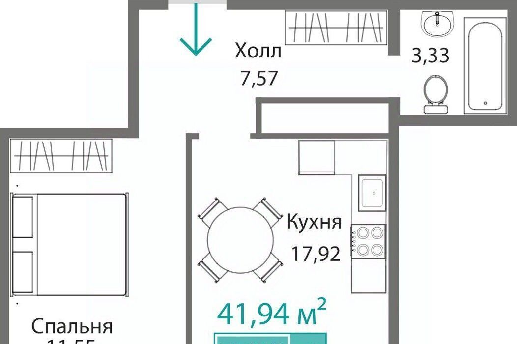 квартира г Симферополь р-н Киевский Крымская Роза фото 1