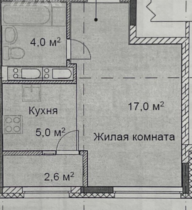 квартира г Нижний Новгород р-н Приокский Пролетарская ул Академика Сахарова 119к/1 ЖК «Цветы» фото 15