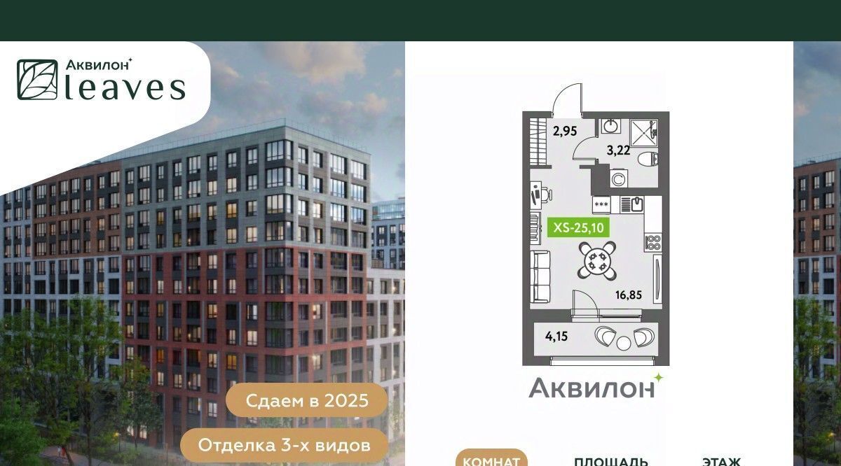 квартира г Санкт-Петербург ул Среднерогатская 11к/2 Звездная фото 1
