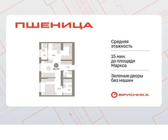 р-н Новосибирский рп Краснообск жилой район «Пшеница» Речной Вокзал фото
