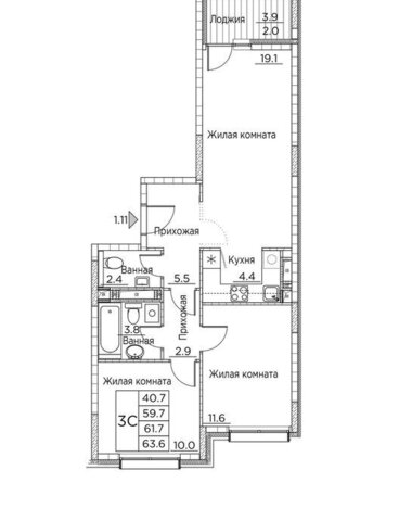 квартира ул Расула Гамзатова 7к/2 фото