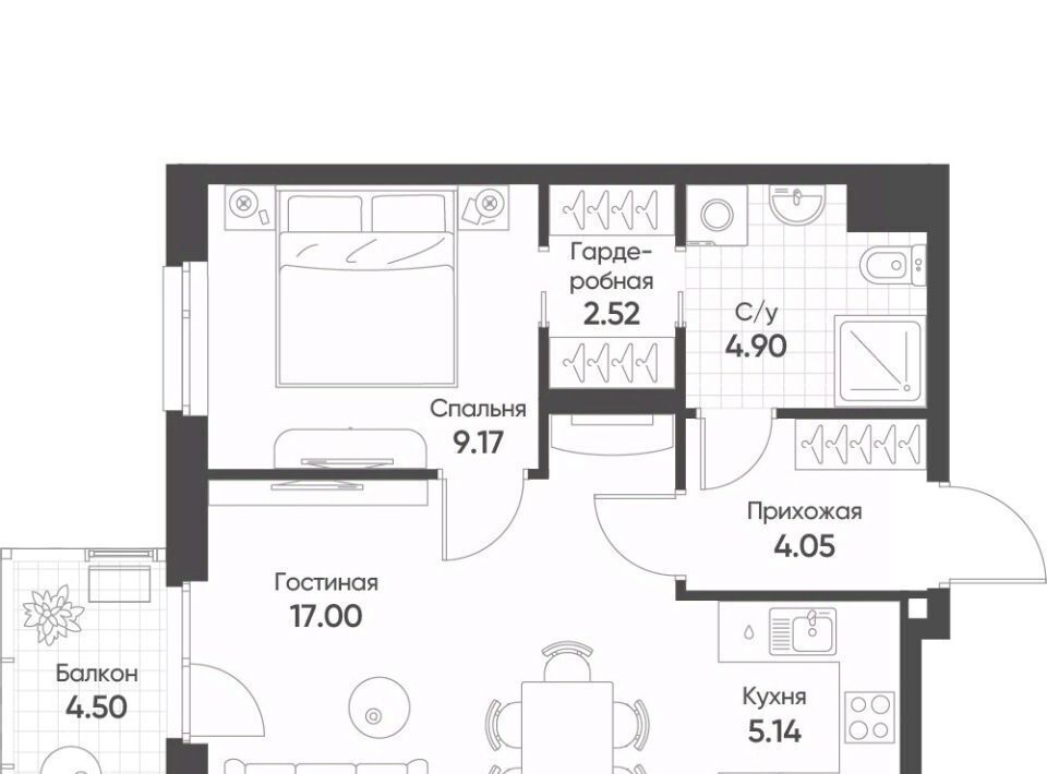 квартира г Казань Козья слобода ул Гаврилова 5бк/1 фото 1
