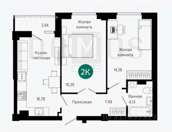 квартира г Екатеринбург р-н Чкаловский ул Щербакова 74 ЖК Сказы Бажова фото 1
