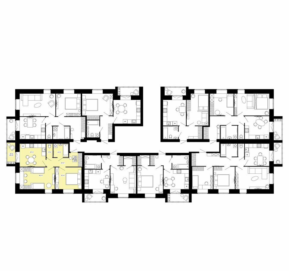 квартира г Кострома р-н Фабричный ул Красноармейская з/у 76 фото 9