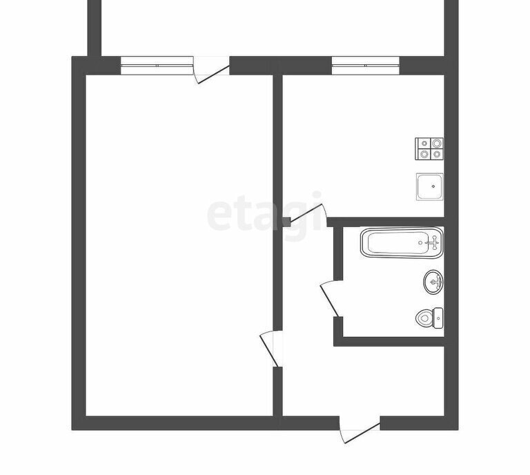 квартира г Томск ул Учебная 8 фото 26