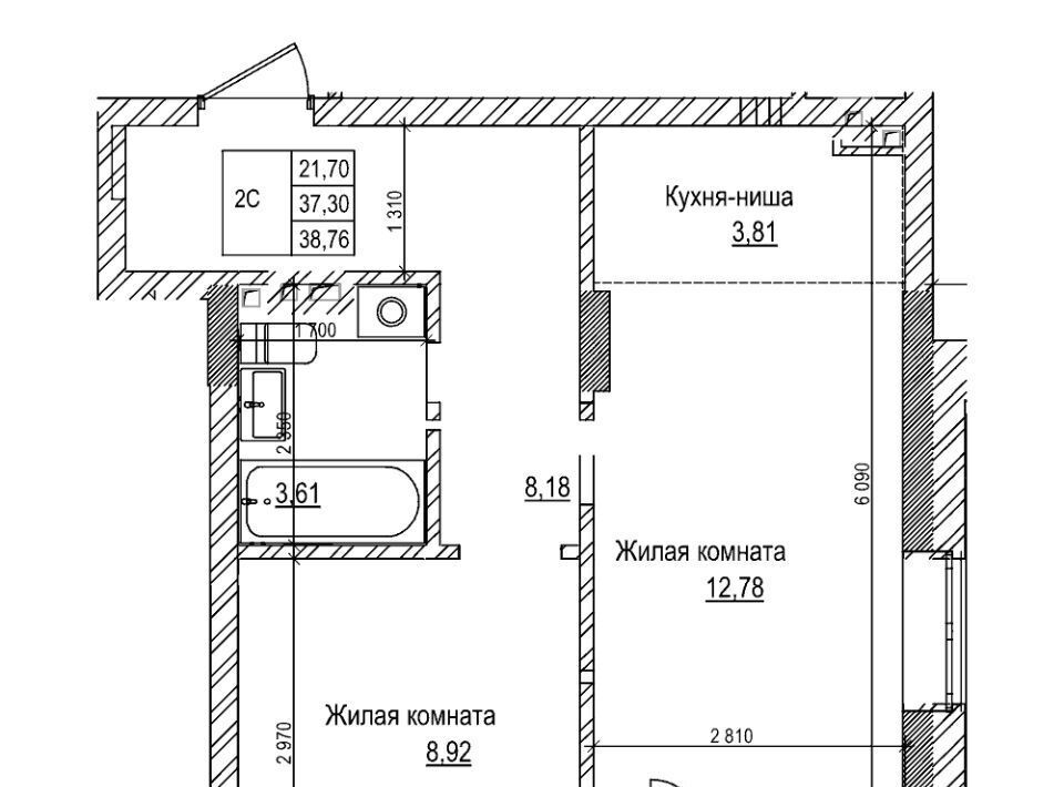 квартира г Новосибирск метро Площадь Гарина-Михайловского пер Комсомольский Проспект жилой комплекс фото 1