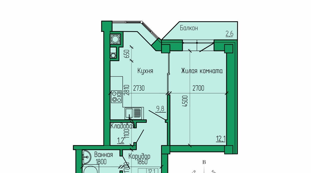 квартира г Ессентуки ЖК «Кленовая роща» фото 1