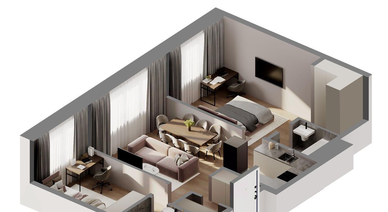 квартира г Красногорск Павшино ул Центральная 68а фото 2
