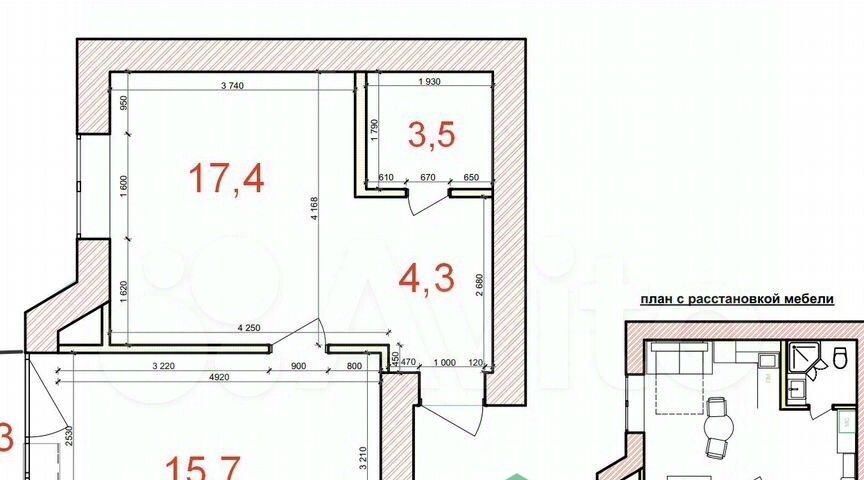 квартира г Калининград р-н Ленинградский ул Аксакова 102б фото 16