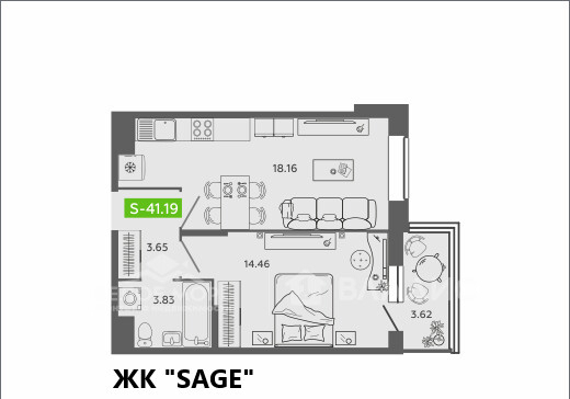 р-н Ломоносовский округ ул Северодвинская 25а ЖК «Аквилон SAGE» фото