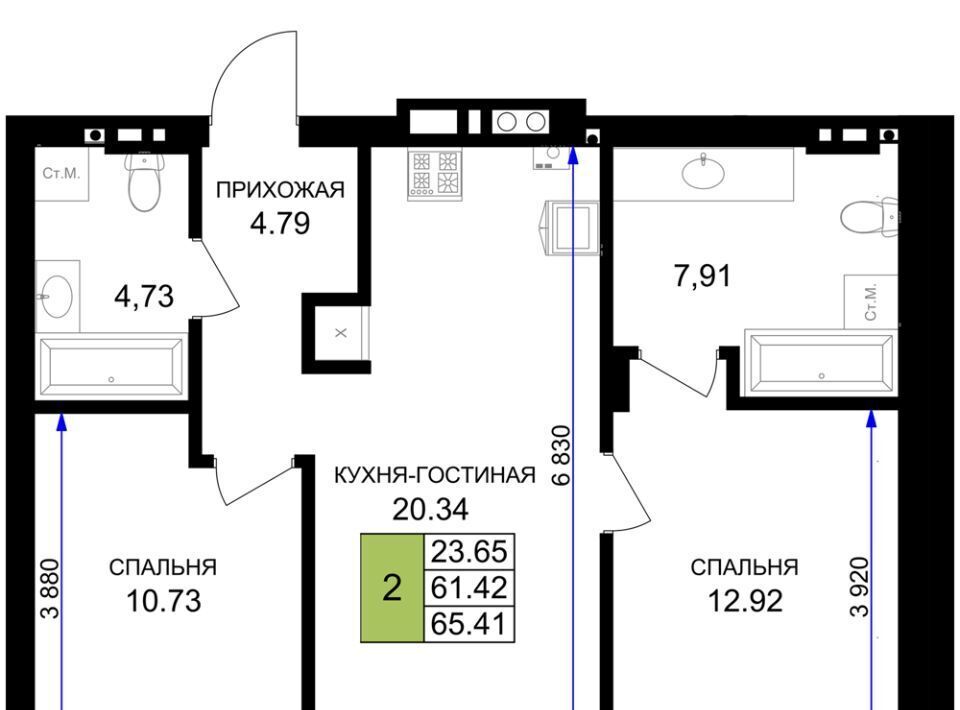 квартира р-н Гурьевский г Гурьевск ЖК «Включи» фото 1