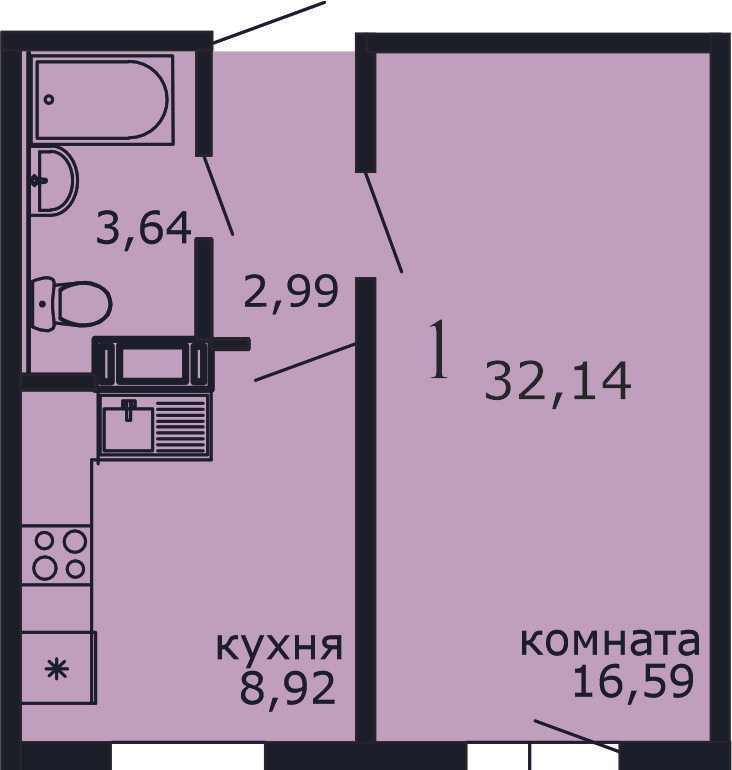 квартира г Каменск-Уральский Синарский п Октябрьский м-н, Строящийся жилой дом фото 2