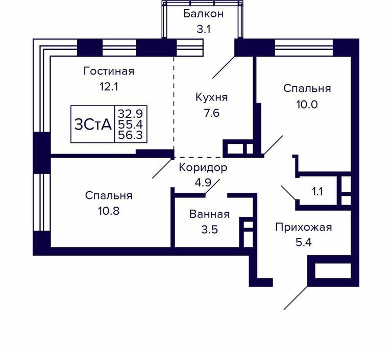 квартира г Новосибирск р-н Октябрьский Золотая Нива ул Красносельская ЖК "Citatum" фото 1